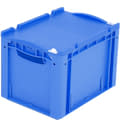 Bacs gerbables norme Europe, série XL, fermeture à levier, bleu, 22261