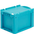 Bacs pour petit matériel, série KLT, fermeture à levier, turquoise, 22251