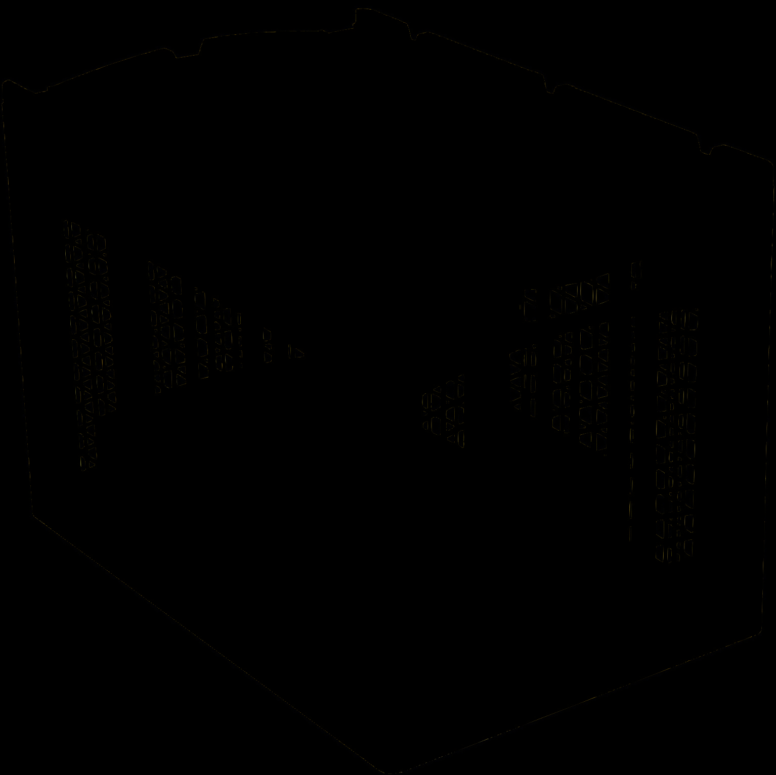 Cajas apilables XL Norma Europea con base y paredes de rejilla, azul, 18508