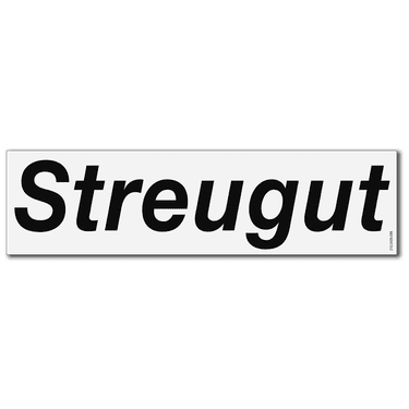 Aufkleber STREUGUT