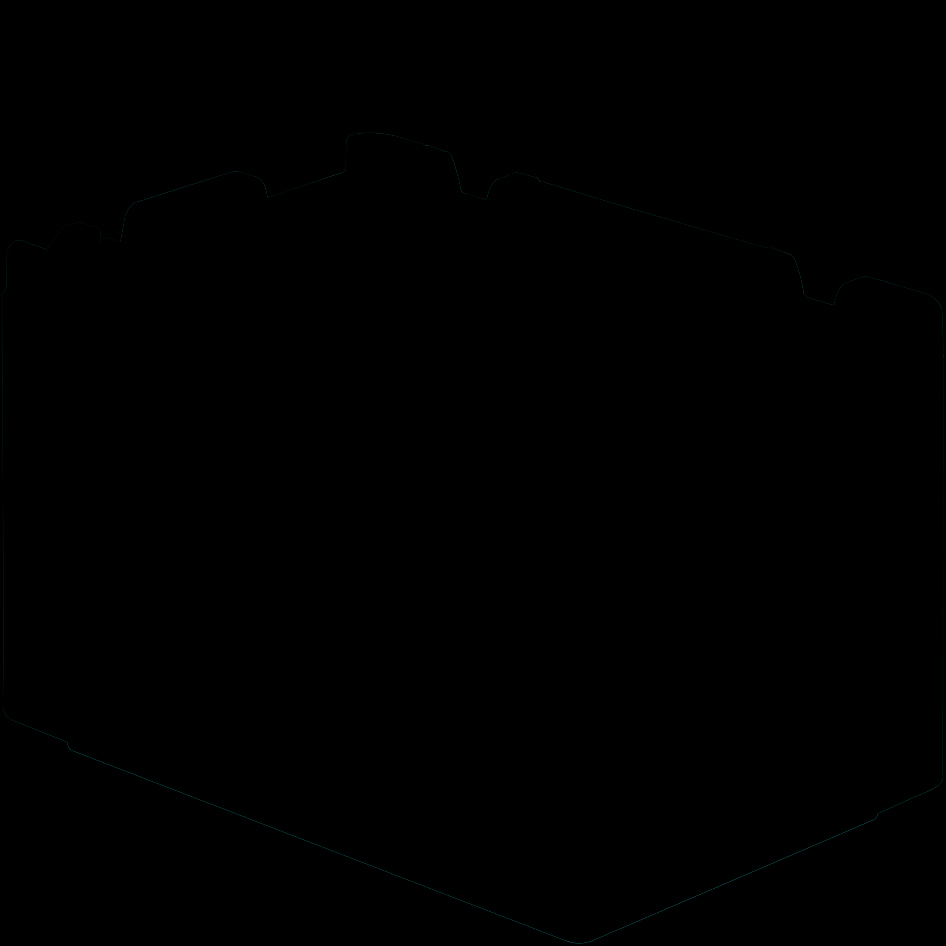 Cajas apilables XL Norma Europea, con paredes cerradas, rojo, 30412