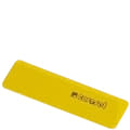 Magnetyczne uchwyty do etykiet, otwarte z 2 stron, żółty, MEH9725