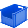 Eurostapelbehälter BN, Sichtöffnung stirnseitig, blau, 1289