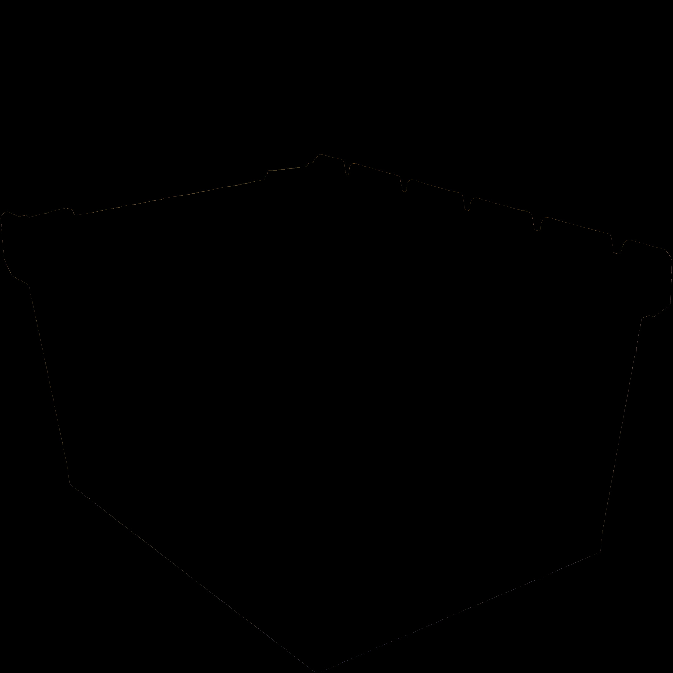 Viacúčelové prepravky MB s rebrovaným dnom, so stohovacími lištami, holubia modrá, 15262