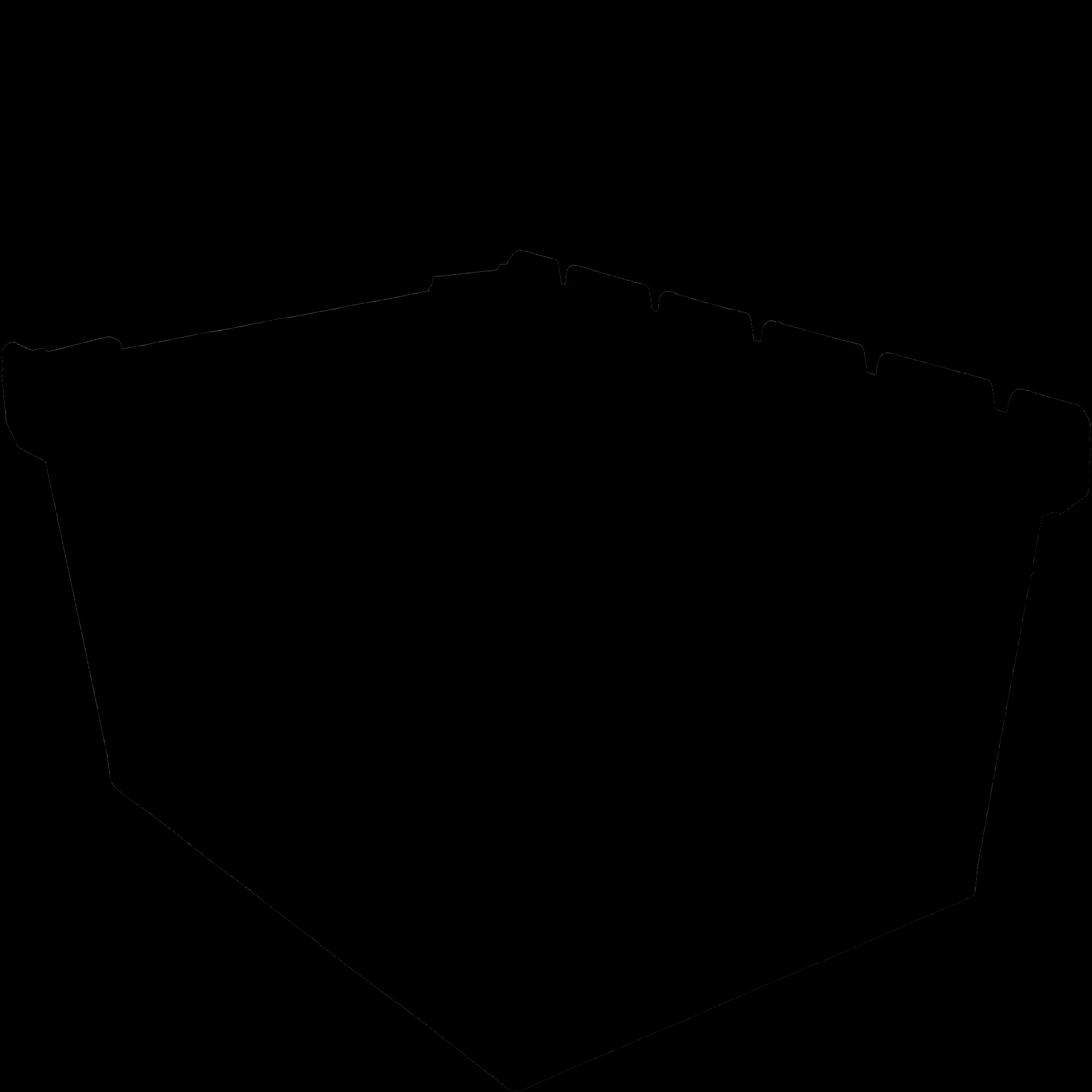 Viacúčelové prepravky MB s dvojitým dnom, so stohovacími lištami, holubia modrá, 15263