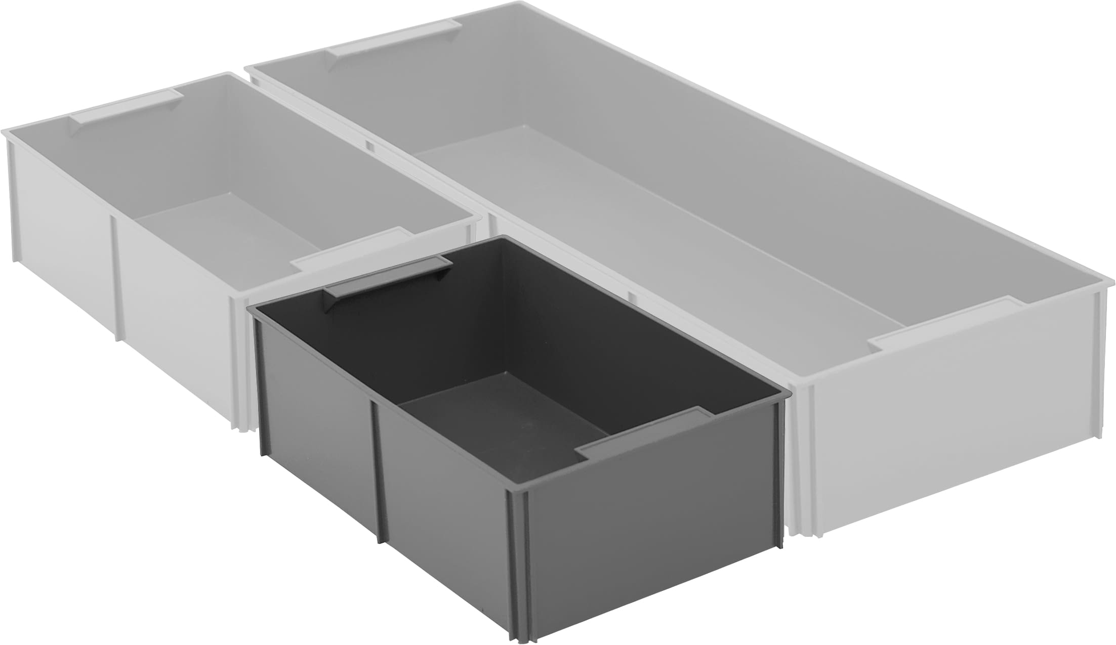 Bacs de compartimentage, EEK, noir, 9-22539