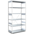 Light duty shelving type EL - shelf load 100 kg, light grey, galvanised, 17017