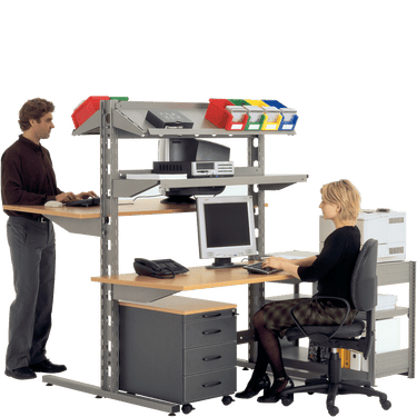 PC-Stationen und Steh-Arbeitsplätze