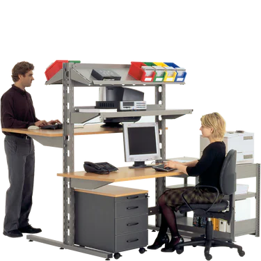PC-Stationen und Steh-Arbeitsplätze
