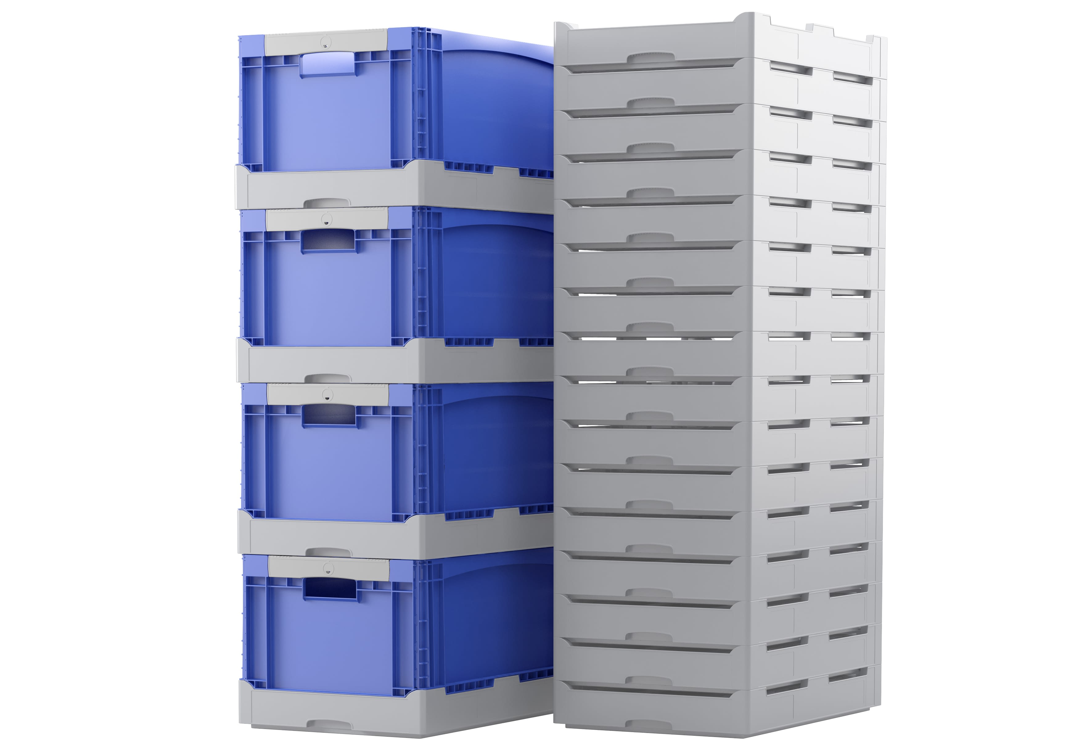 Skladací BITOBOX EQ, s otvorom na uchopenie, modrá/šedá, IMG_133826