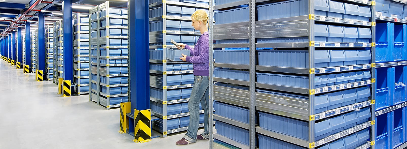 Storage and handling bins RK, dove blue, IMG_18636