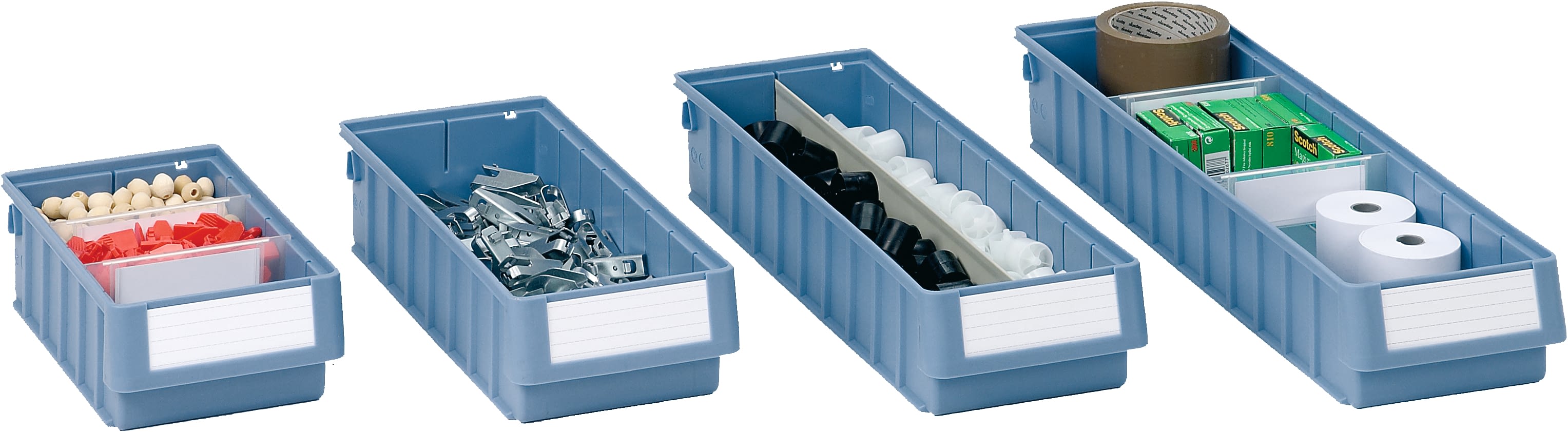 Cajones para estanterías RK, azul colombino, 8680