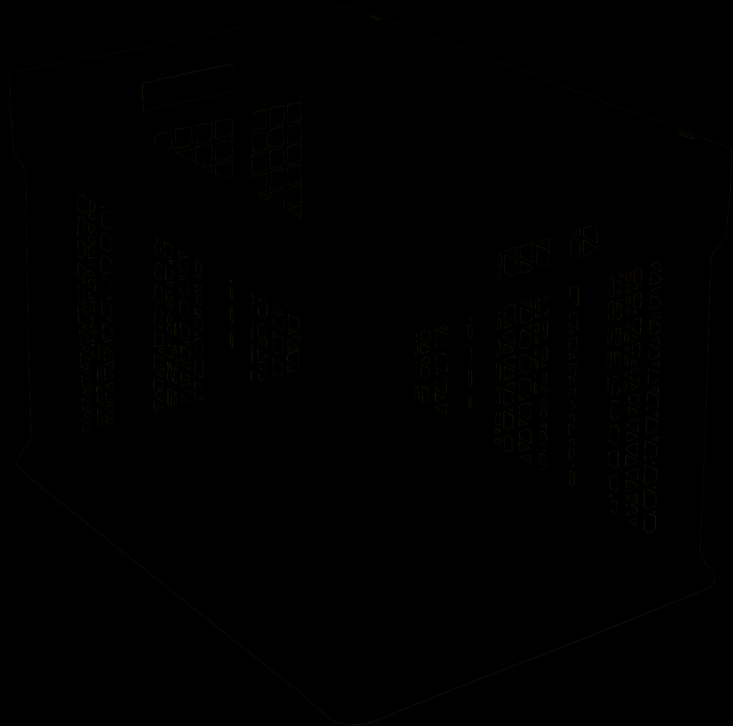 Stohovacie euro prepravky BN, s dierovanými stenami, modrá, 1285