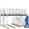 Rollenrailsegmenten, gedeelde uitvoering, stalen cilinderrollen, verzinkt, geel, 37813