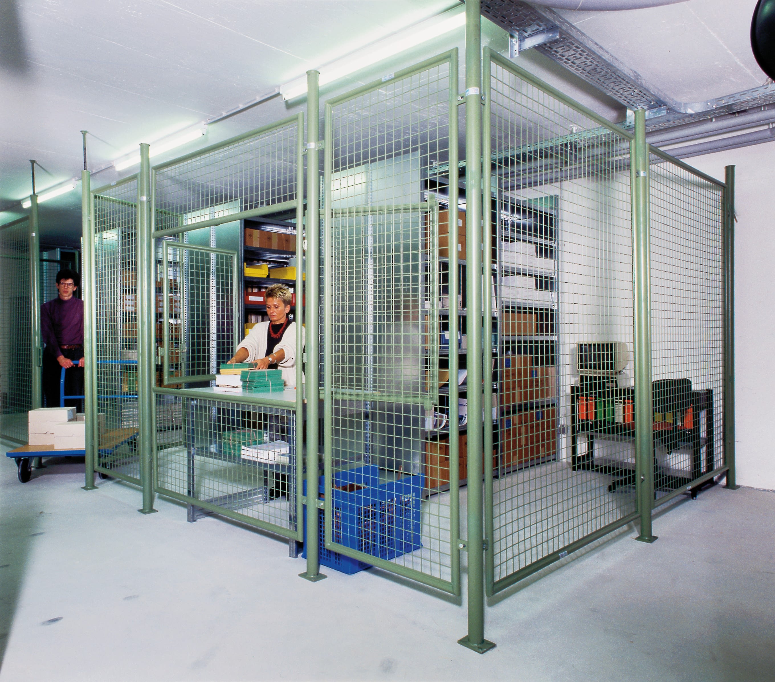 Oplocení, mříž, těžké provedení, zelená, 14923