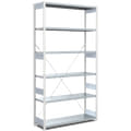 Fachbodenregale Typ EL - Fachlast 100 kg, hellgrau, verzinkt, 17015