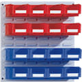 Sleufpanelen - complete sets, met bakken, blauw, rood, 20178