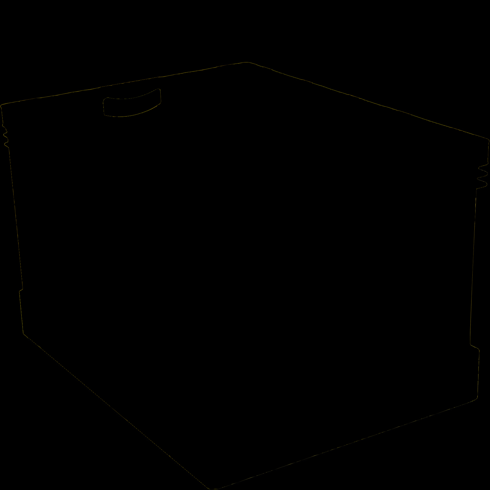 Stohovacie euro prepravky XL s dvojitým dnom, modrá, 22574