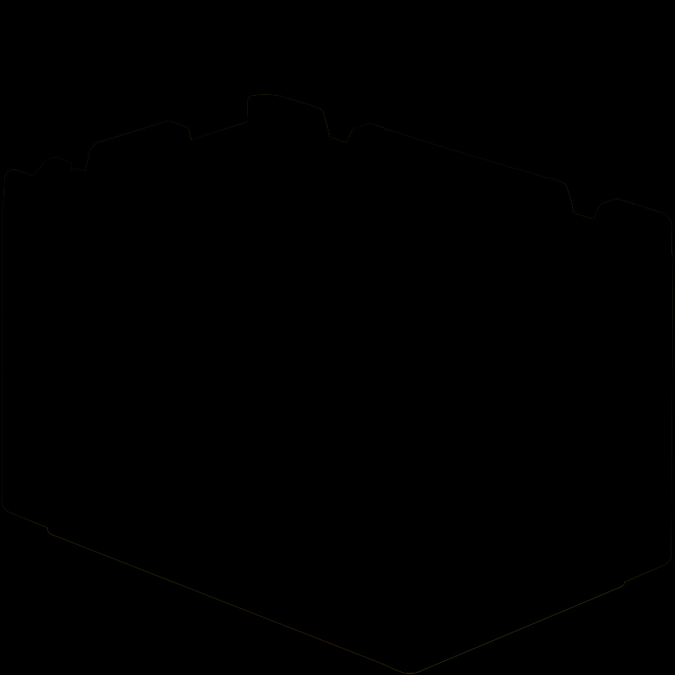 Stohovacie euro prepravky XL, s plnými stenami, modrá, 30411