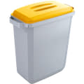 Waste sorting bins, yellow, grey, 44488