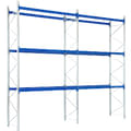 Complete palletstellingen, 3 niveaus, blauw, verzinkt, shop_14196