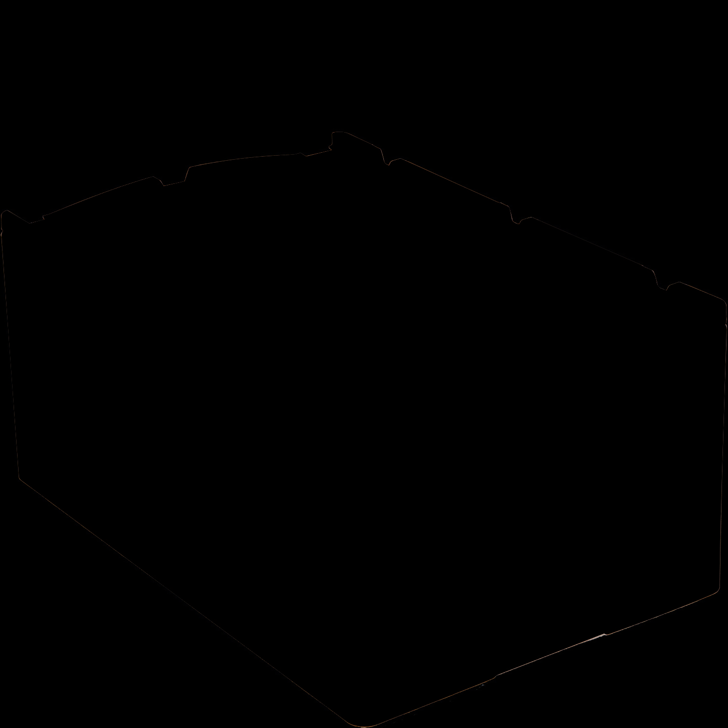 Cajas KLT con base nervada para artículos pequeños, turquesa, 16812