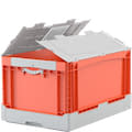 Klapbox EQ, met draaibare grepen, oranje/grijs, 31467, 31459