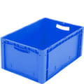 Eurostapelbakken XL met dubbele bodem, blauw, 19032