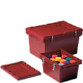 Bacs pour substances dangereuses, fermeture à levier, rouge pourpre, shop_12897