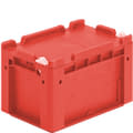 Bacs gerbables norme Europe, série XL, parois fermées, rouge, 30412