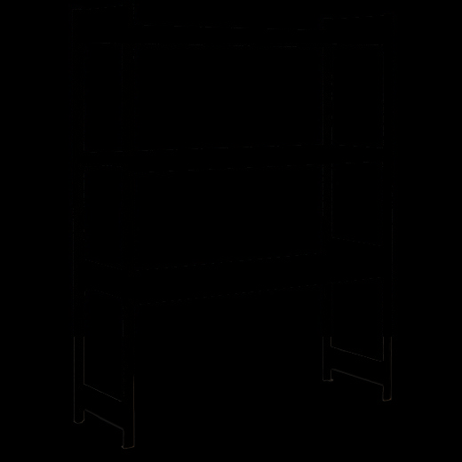 Regały półkowe szerokie z półkami z płyt wiórowych, niebieski, 13484