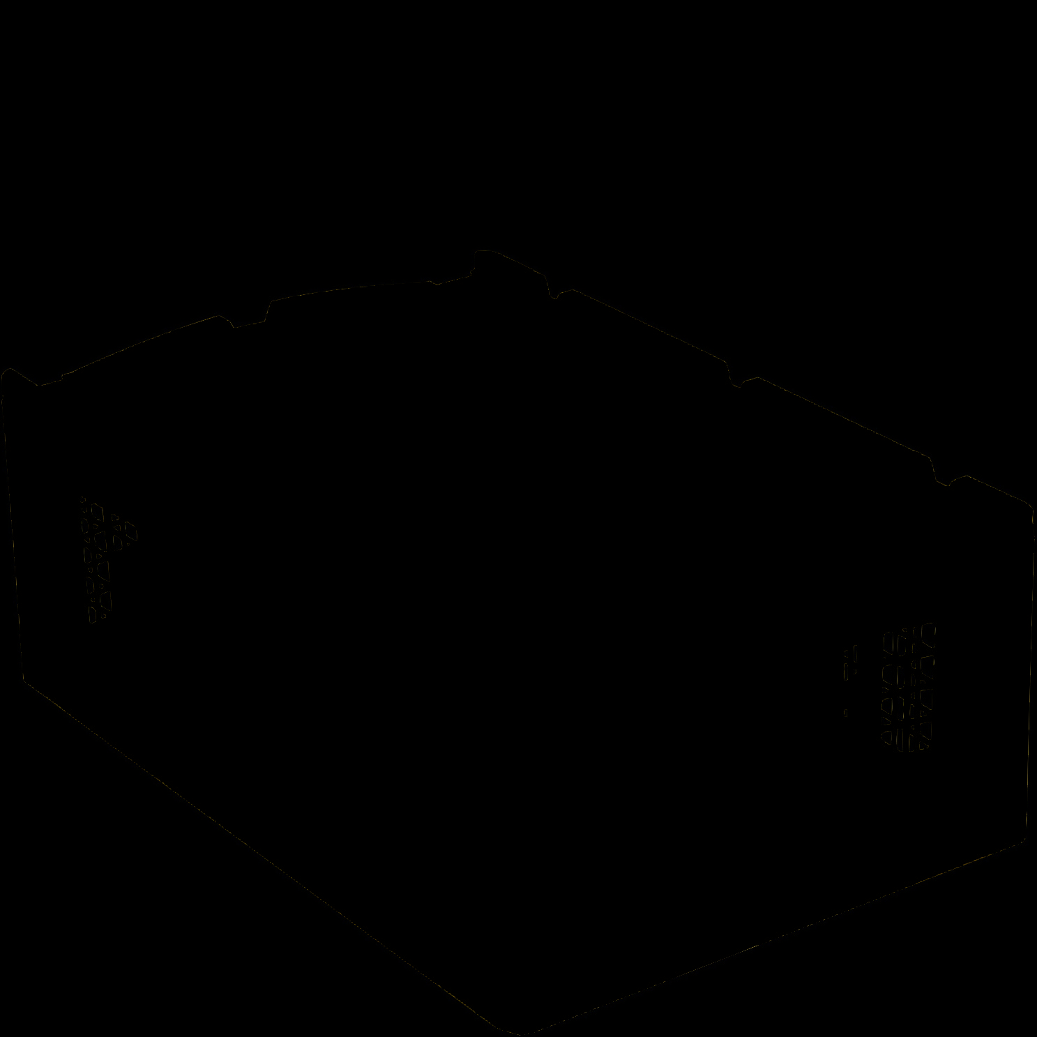 Stohovacie euro prepravky XL s dierovaným dnom a stenami, modrá, 18490