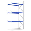 PRO Pallet racking, 3 levels, blue, galvanised, 31299