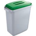 Waste sorting bins, green, grey, 46-44490
