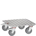 Container dollies, 250 kg, silver, 43009