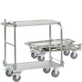 Platform trucks with folding handle, 200 kg, silver, 43015+43016