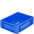 Bacs gerbables norme Europe, série XL, fond et parois ajourés, bleu, 18511
