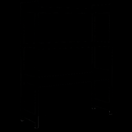 Grootvakstellingen met legborden van houtvezelplaat, verzinkt, 13483