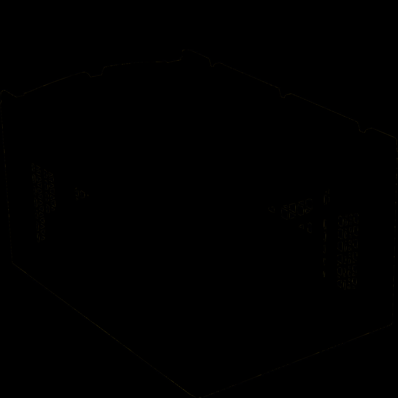 Stohovacie euro prepravky XL s dierovaným dnom a stenami, modrá, 18502