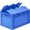 Eurostapelbakken XL, met gesloten wanden, blauw, 18501