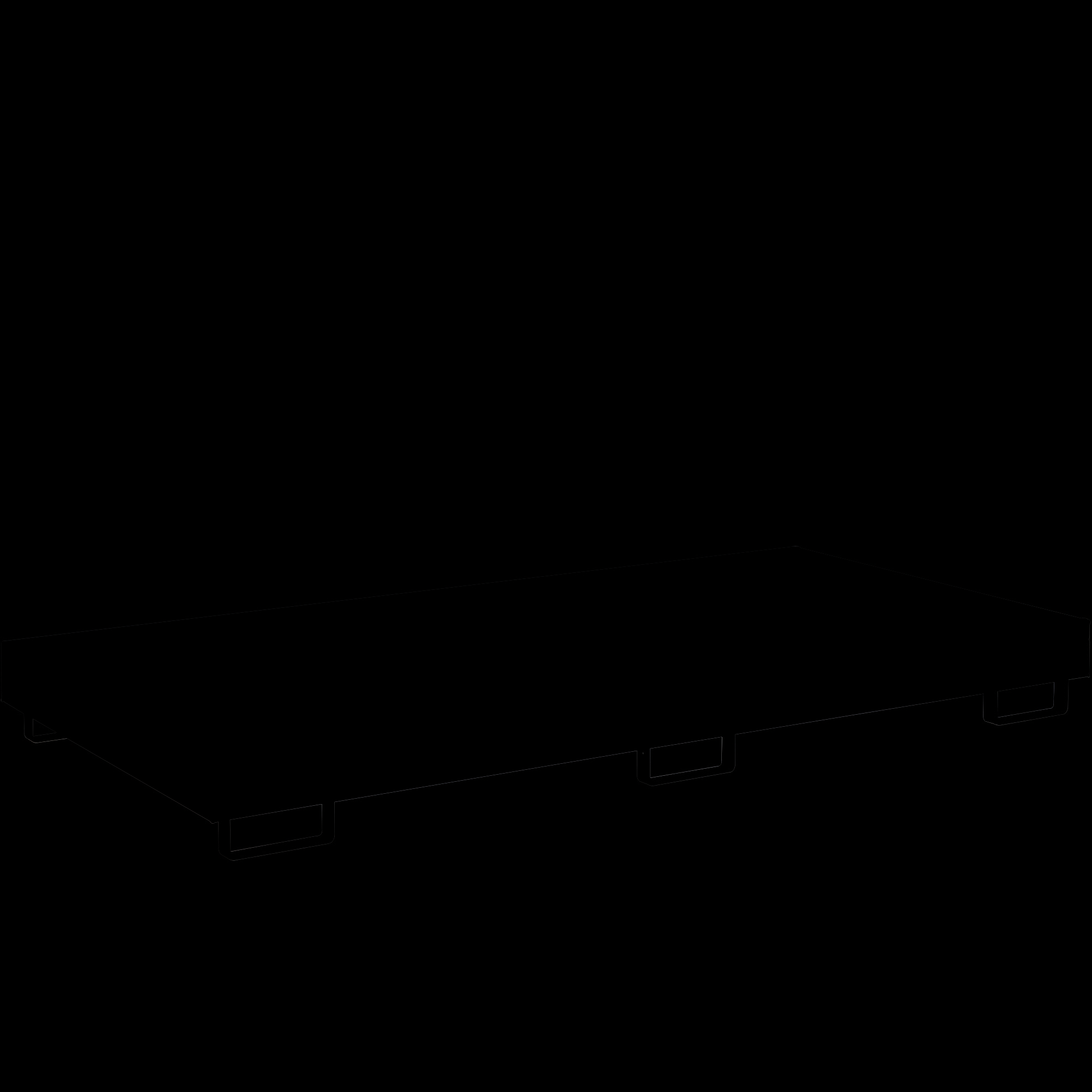 Cubetas colectoras, patines, galvanizado, 9608