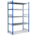 Grootvakstellingen met stalen legborden, blauw, 27129
