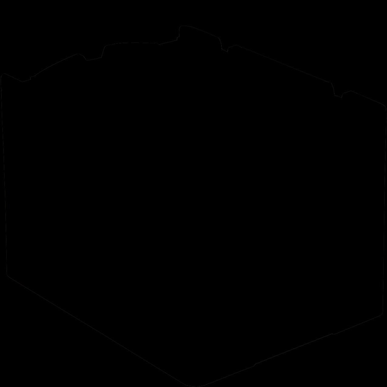 Cajas KLT con base estándar, turquesa, 16803