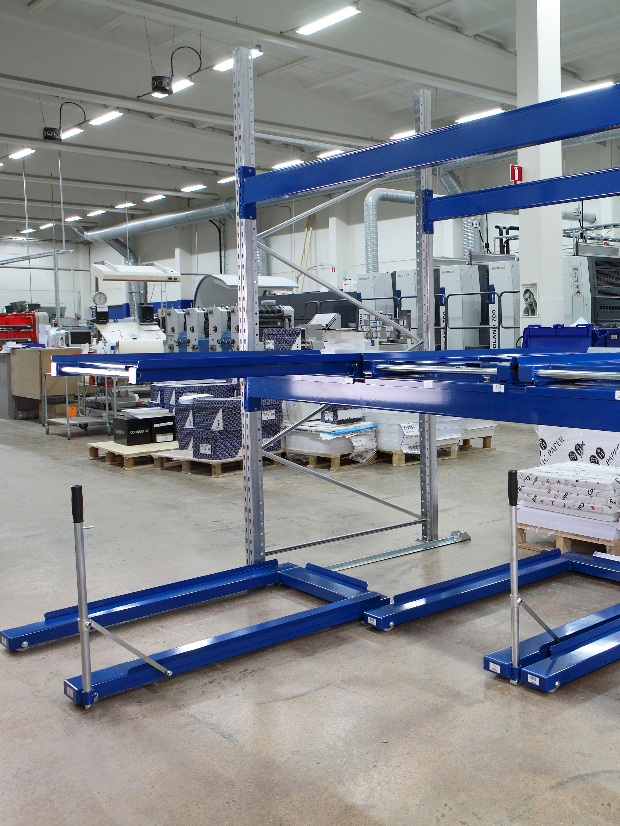 Système de tiroirs à palette, bleu, galvanisé, IMG_34307