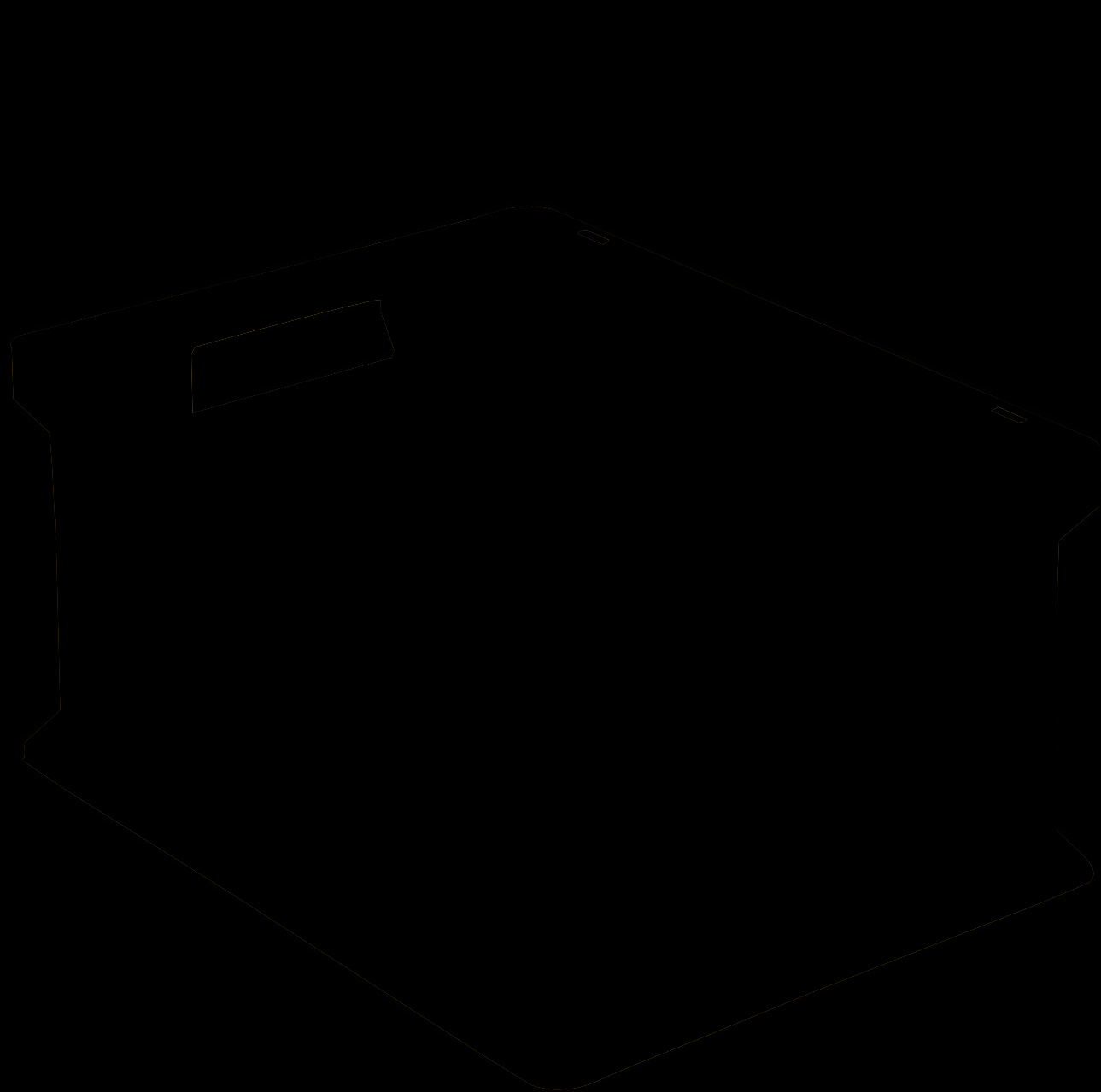 Stohovacie euro prepravky BN, s otvorom na kratšej strane, modrá, 1288