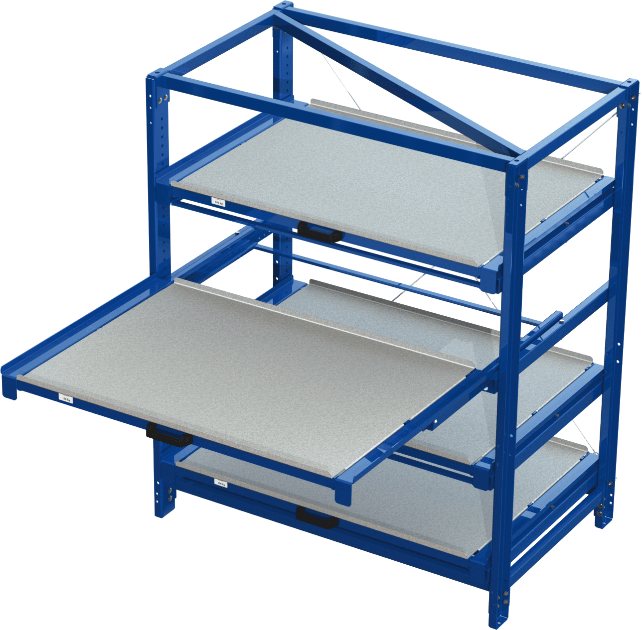 Compact Storage Units - 4 Shelf levels. 70% extraction. | BITO