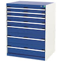 Drawer cabinets, blue, light grey, 41404
