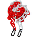 Chaînes de délimitation en PVC, rouge/blanc, 40174