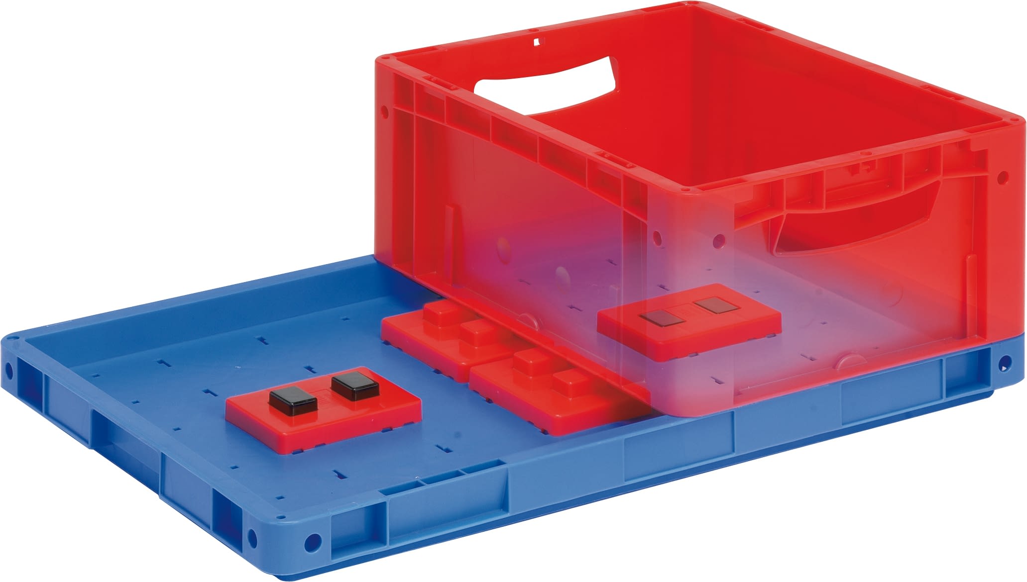 Plastic trays, blue, 22542