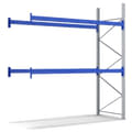 Palletstellingen - Systeem PRO, 2 niveaus, blauw, verzinkt, 31267